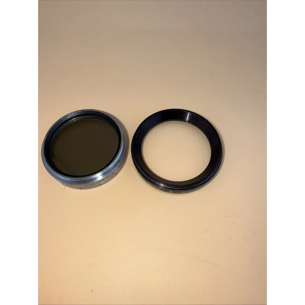 Tiffen Series 6 Polarizing Filter +49mm Adapter Ring (6/604) Vintage USA Made